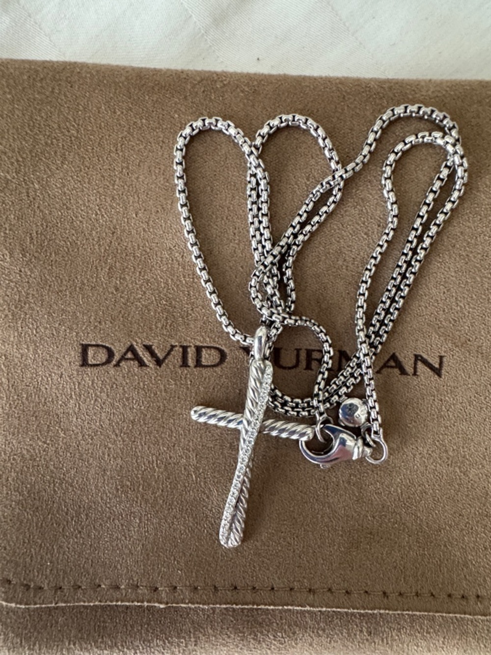 David Yurman Crossover Cross Necklace